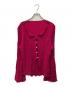 NADIA WIRE（ナディアワイヤー）の古着「Lace Wool Cardigan(レース ウール カーディガン)」｜ピンク