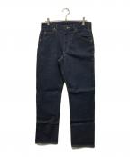 LEEリー）の古着「200デニムパンツ　アメリカ製 フラッシャー付き 42TALONジップ」｜ネイビー
