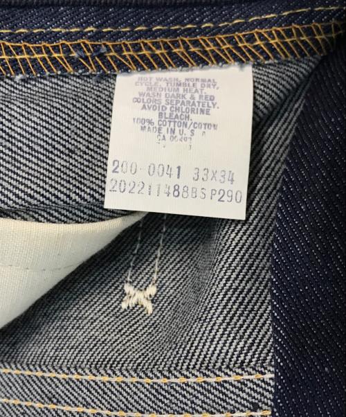 LEE（リー）LEE (リー) 200デニムパンツ　アメリカ製 フラッシャー付き 42TALONジップ ネイビー サイズ:W33×L34 未使用品の古着・服飾アイテム