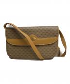 GUCCIグッチ）の古着「ヴィンテージレザーショルダーショルダーバッグ」｜ベージュ