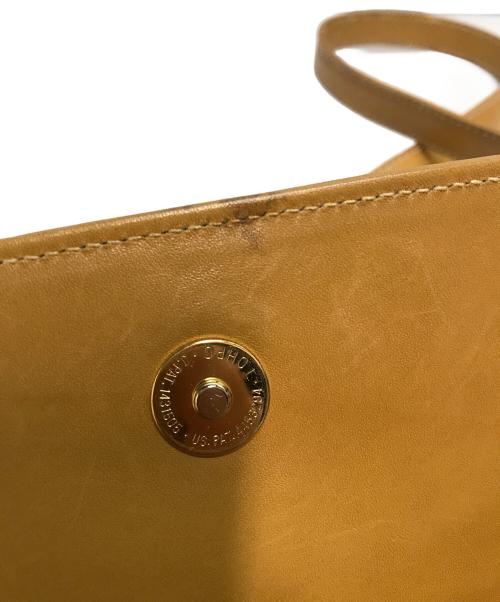 GUCCI（グッチ）GUCCI (グッチ) ヴィンテージレザーショルダーショルダーバッグ ベージュの古着・服飾アイテム
