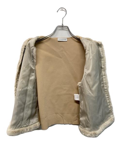 MACKINTOSH LONDON（マッキントッシュ ロンドン）MACKINTOSH LONDON (マッキントッシュ ロンドン) ファーコンビニットジレ ベージュ サイズ:SIZE Mの古着・服飾アイテム