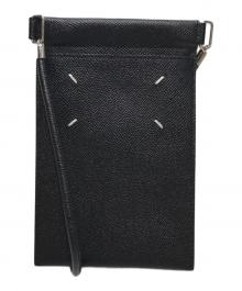 Maison Margiela（メゾンマルジェラ）の古着「Phone Case(フォンケース) イタリア製 レザー」｜ブラック