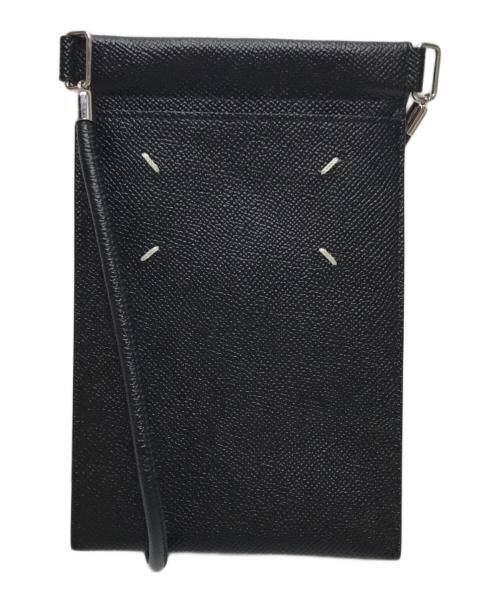 Maison Margiela（メゾンマルジェラ）Maison Margiela (メゾンマルジェラ) Phone Case(フォンケース) イタリア製 レザー ブラックの古着・服飾アイテム