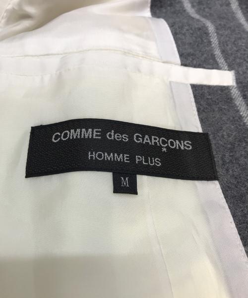 COMME des GARCONS HOMME PLUS（コムデギャルソンオムプリュス）COMME des GARCONS HOMME PLUS (コムデギャルソンオムプリュス) ダブルボタンジャケット 2024AW 理性の解剖学期 グレー×ホワイト サイズ:Mの古着・服飾アイテム