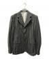 COMME des GARCONS HOMME PLUS（コムデギャルソンオムプリュス）の古着「ダブルボタンジャケット 2024AW 理性の解剖学期」｜グレー×ホワイト