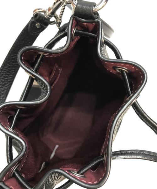 COACH（コーチ）COACH (コーチ) 巾着ショルダーバッグ ブラックの古着・服飾アイテム