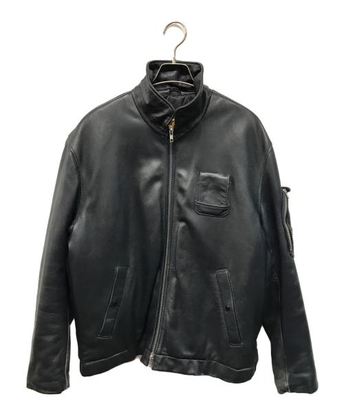 MORGAN MEMPHIS BELLE（モーガン メンフィス ベル）MORGAN MEMPHIS BELLE (モーガン メンフィス ベル) フランス軍 フライトジャケット フレンチボマー ジャケット ブラック サイズ:Lの古着・服飾アイテム