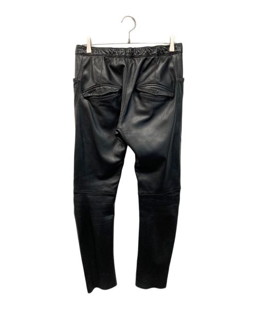 ripvanwinkle（リップヴァンウィンクル）ripvanwinkle (リップヴァンウィンクル) 18AW  Slim Easy leather Pants スリム イージー レザーパンツ ブラック サイズ:SIZE 4の古着・服飾アイテム