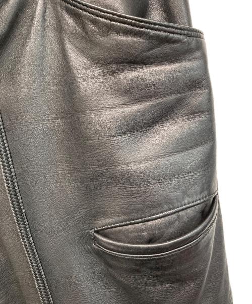 ripvanwinkle（リップヴァンウィンクル）ripvanwinkle (リップヴァンウィンクル) 18AW  Slim Easy leather Pants スリム イージー レザーパンツ ブラック サイズ:SIZE 4の古着・服飾アイテム