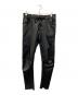 ripvanwinkle（リップヴァンウィンクル）の古着「18AW  Slim Easy leather Pants スリム イージー レザーパンツ」｜ブラック