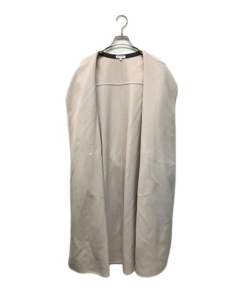 DRESSTERIOR（ドレステリア）DRESSTERIOR (ドレステリア) Super140's ノーカラーリバーコート ピンク サイズ:SIZE 36の古着・服飾アイテム