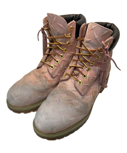 Timberland（ティンバーランド）Timberland Supreme Diamond Plate 6inch Premium Waterproof Boot（ダイアモンド・プレート・6インチ・プレミアム・ウォータープルーフ・ブーツ） ピンク サイズ:27.5の古着・服飾アイテム
