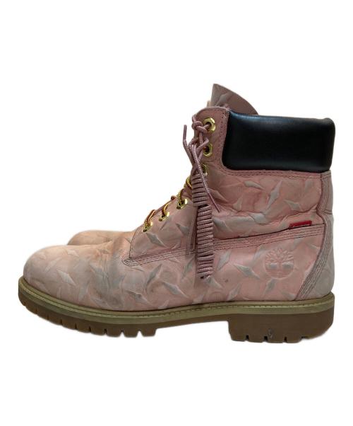 Timberland（ティンバーランド）Timberland Supreme Diamond Plate 6inch Premium Waterproof Boot（ダイアモンド・プレート・6インチ・プレミアム・ウォータープルーフ・ブーツ） ピンク サイズ:27.5の古着・服飾アイテム