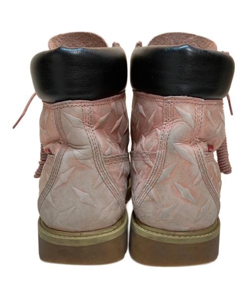 Timberland（ティンバーランド）Timberland Supreme Diamond Plate 6inch Premium Waterproof Boot（ダイアモンド・プレート・6インチ・プレミアム・ウォータープルーフ・ブーツ） ピンク サイズ:27.5の古着・服飾アイテム