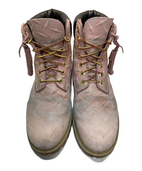 Timberland（ティンバーランド）Timberland Supreme Diamond Plate 6inch Premium Waterproof Boot（ダイアモンド・プレート・6インチ・プレミアム・ウォータープルーフ・ブーツ） ピンク サイズ:27.5の古着・服飾アイテム