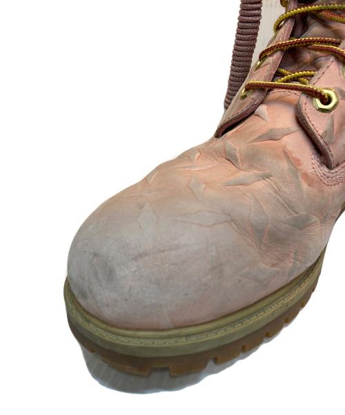 Timberland（ティンバーランド）Timberland Supreme Diamond Plate 6inch Premium Waterproof Boot（ダイアモンド・プレート・6インチ・プレミアム・ウォータープルーフ・ブーツ） ピンク サイズ:27.5の古着・服飾アイテム