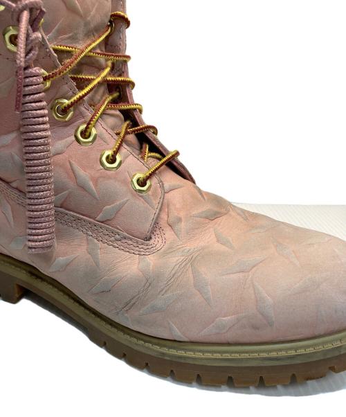 Timberland（ティンバーランド）Timberland Supreme Diamond Plate 6inch Premium Waterproof Boot（ダイアモンド・プレート・6インチ・プレミアム・ウォータープルーフ・ブーツ） ピンク サイズ:27.5の古着・服飾アイテム