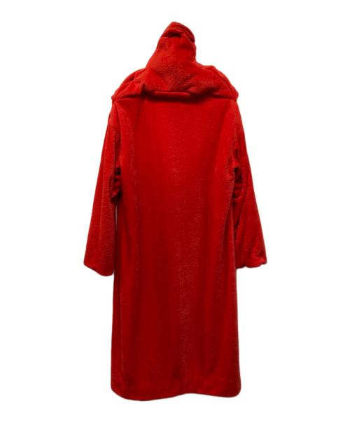 ISSEY MIYAKE（イッセイミヤケ）ISSEY MIYAKE (イッセイミヤケ) フーデッドコート レッド サイズ:Mの古着・服飾アイテム