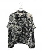 ISSEY MIYAKEイッセイミヤケ）の古着「総柄シャツ 日本製」｜ブラック×ホワイト