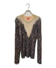 DIESEL（ディーゼル）の古着「24AW K-Fedro（ケー・フェドロ） ニット」｜グレー