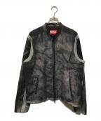 DIESELディーゼル）の古着「ジップアップ ライダースジャケット J-EVERT」｜グレー