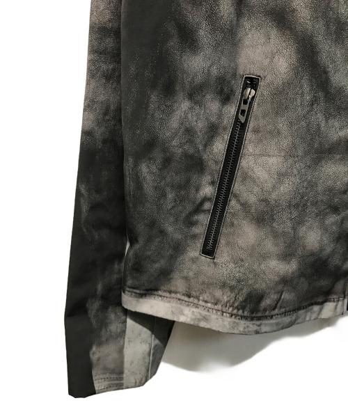 DIESEL（ディーゼル）DIESEL (ディーゼル) ジップアップ ライダースジャケット J-EVERT グレー サイズ:50/XLの古着・服飾アイテム