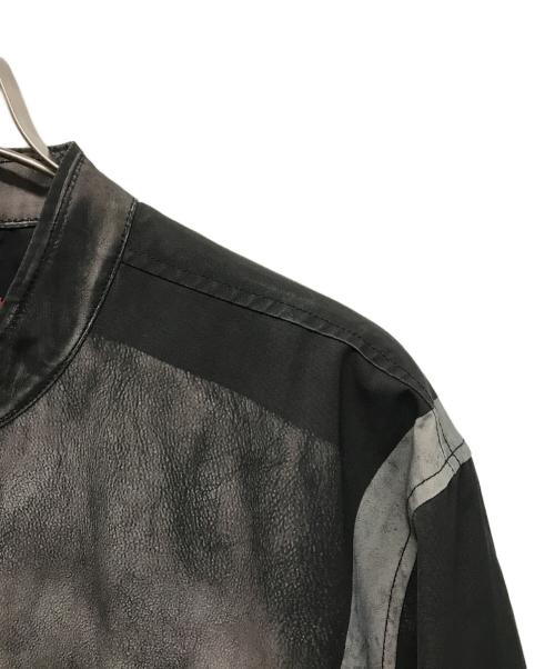 DIESEL（ディーゼル）DIESEL (ディーゼル) ジップアップ ライダースジャケット J-EVERT グレー サイズ:50/XLの古着・服飾アイテム