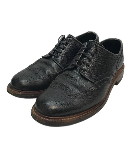 Crockett & Jones（クロケット＆ジョーンズ）Crockett & Jones (クロケット＆ジョーンズ) ウイングチップドレスシューズ ブラック サイズ:SIZE 7　1/2Eの古着・服飾アイテム