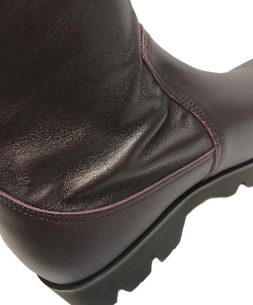 卑弥呼（ヒミコ）卑弥呼 (ヒミコ) トラックソールサイドジップストレッチブーツ ブラウン サイズ:SIZE 24cmの古着・服飾アイテム