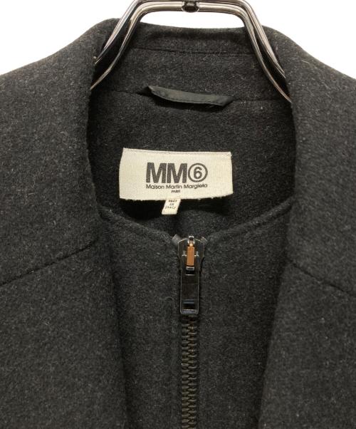 MM6 Maison Margiela（エムエムシックスメゾンマルジェラ）MM6 Maison Margiela (エムエムシックスメゾンマルジェラ) ウールジップアップコート イタリア製 ブラック サイズ:Sの古着・服飾アイテム