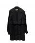 MM6 Maison Margiela（エムエムシックスメゾンマルジェラ）の古着「ウールジップアップコート イタリア製」｜ブラック