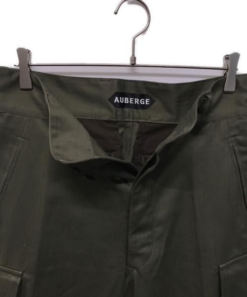 AUBERGE（オーベルジュ）AUBERGE (オーベルジュ) ヘリンボーンカーゴパンツ グリーン サイズ:SIZE 40の古着・服飾アイテム