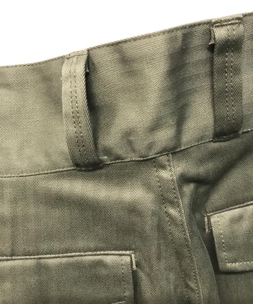 AUBERGE（オーベルジュ）AUBERGE (オーベルジュ) ヘリンボーンカーゴパンツ グリーン サイズ:SIZE 40の古着・服飾アイテム