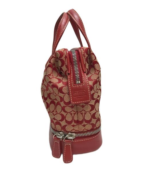 COACH（コーチ）COACH (コーチ) ハンドバッグ 2室 レッドの古着・服飾アイテム