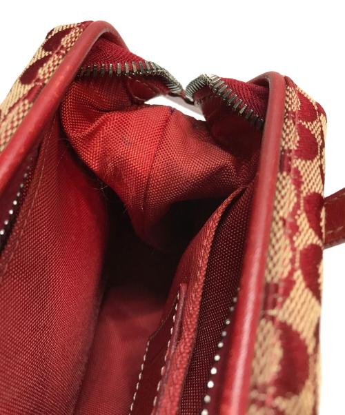COACH（コーチ）COACH (コーチ) ハンドバッグ 2室 レッドの古着・服飾アイテム