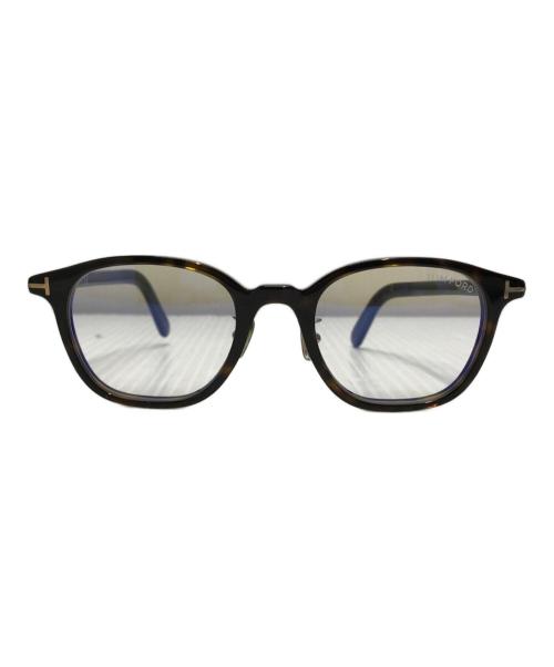 TOM FORD（トムフォード）TOM FORD (トムフォード) ウェリントンシェイプ アイウェア サングラス ブラウン サイズ:49☐21-145の古着・服飾アイテム
