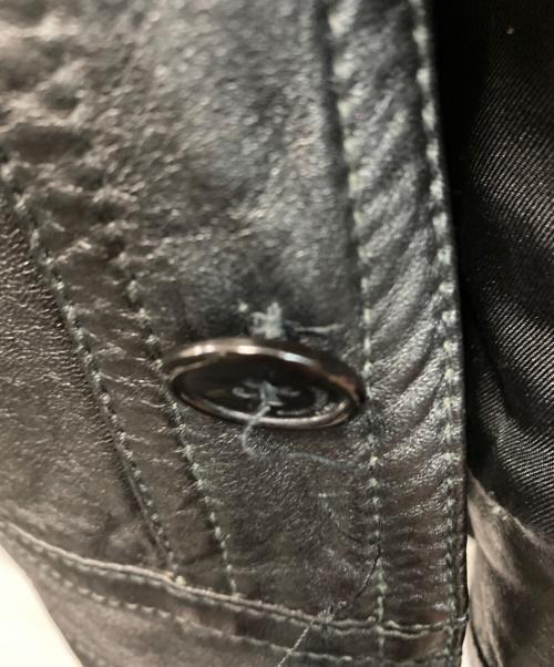 Saint Laurent Paris（サンローランパリ）Saint Laurent Paris (サンローランパリ) Studded Leather Jacket ブラック サイズ:SIZE 48の古着・服飾アイテム