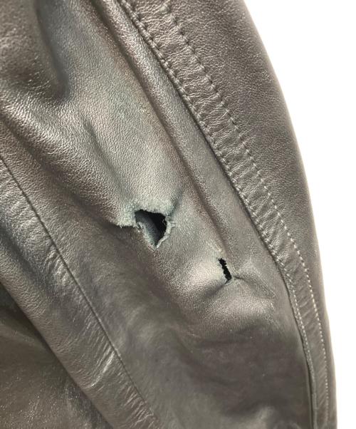 Saint Laurent Paris（サンローランパリ）Saint Laurent Paris (サンローランパリ) Studded Leather Jacket ブラック サイズ:SIZE 48の古着・服飾アイテム
