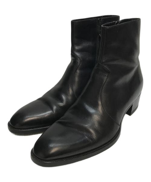 Saint Laurent Paris（サンローランパリ）Saint Laurent Paris (サンローランパリ) WYATT ZIPPED BOOTS ブラック サイズ:SIZE 43の古着・服飾アイテム