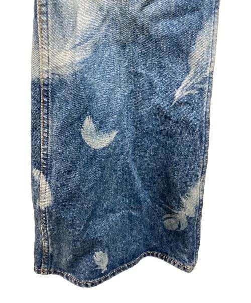 masu（エムエーエスユー）masu (エムエーエスユー) BOYS FEATHER BELL-BOTTOM JEANS(ボーイズ フェザー ベルボトム ジーンズ) 日本製 インディゴ サイズ:SIZE 46の古着・服飾アイテム