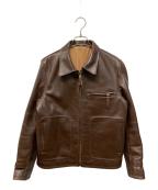 BEAMS PLUSビームスプラス）の古着「ホースレザージャケット アメリカ製」｜ブラウン