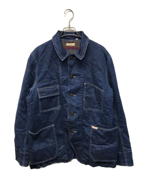 SUGAR CANE（シュガーケーン）SUGAR CANE (シュガーケーン) 11oz.ネップデニムワークジャケット インディゴ サイズ:Lの古着・服飾アイテム