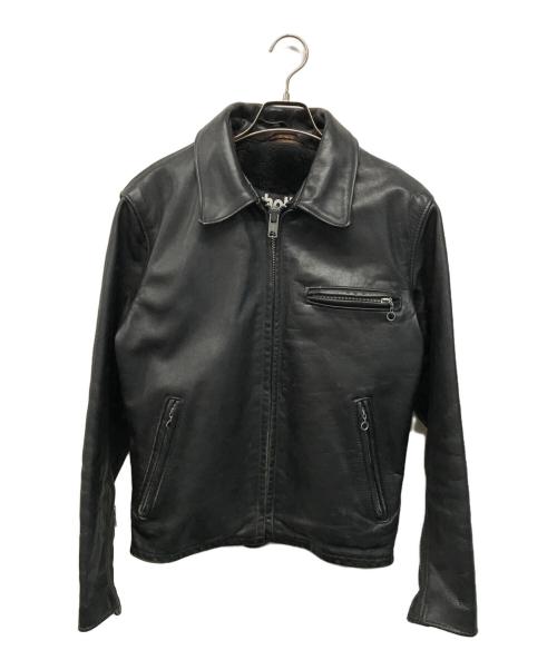 Schott（ショット）Schott (ショット) ボアライナー付レザージャケット 642 USA製 ブラック サイズ:SIZE 38の古着・服飾アイテム
