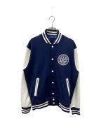 POLO RALPH LAURENポロ・ラルフローレン）の古着「US OPEN クレスト ダブルニット ジャケット」｜ネイビー×ホワイト