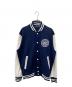 POLO RALPH LAUREN（ポロ・ラルフローレン）の古着「US OPEN クレスト ダブルニット ジャケット」｜ネイビー×ホワイト