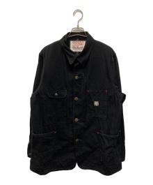 SUGAR CANE（シュガーケーン）の古着「FICTION ROMANCE 11oz. BLACK DENIM WORK COAT(フィクション ロマンス 11オンス ブラック デニム ワーク コート)」｜ブラック