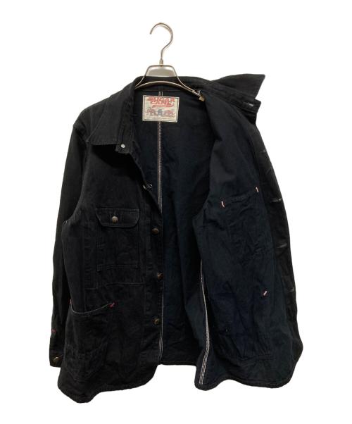 SUGAR CANE（シュガーケーン）SUGAR CANE (シュガーケーン) FICTION ROMANCE 11oz. BLACK DENIM WORK COAT(フィクション ロマンス 11オンス ブラック デニム ワーク コート) ブラック サイズ:SIZE 40の古着・服飾アイテム