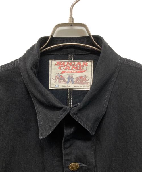 SUGAR CANE（シュガーケーン）SUGAR CANE (シュガーケーン) FICTION ROMANCE 11oz. BLACK DENIM WORK COAT(フィクション ロマンス 11オンス ブラック デニム ワーク コート) ブラック サイズ:SIZE 40の古着・服飾アイテム