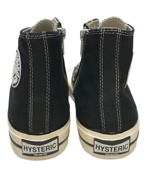 Hysteric Glamour（ヒステリックグラマー）Hysteric Glamour (ヒステリックグラマー) キャンバススニーカー ブラック サイズ:24cmの古着・服飾アイテム